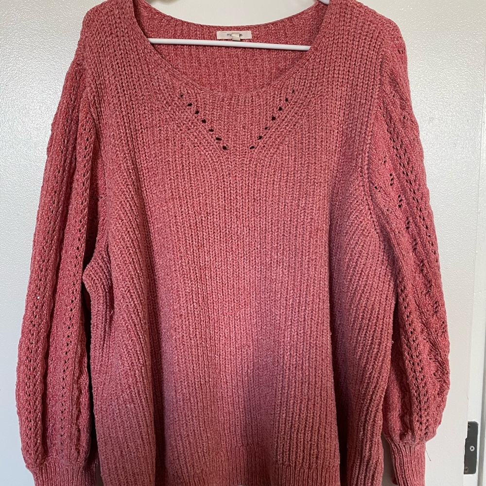 Barley worn sweater